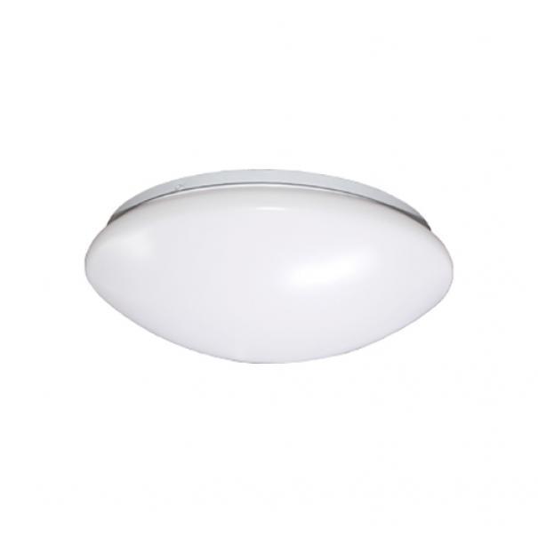 Plafoniera a parete o soffitto con lampada LED inclusa MARECO DORADO, 18W, Colore luce bianca calda 3000K, colore decorazione bianco.