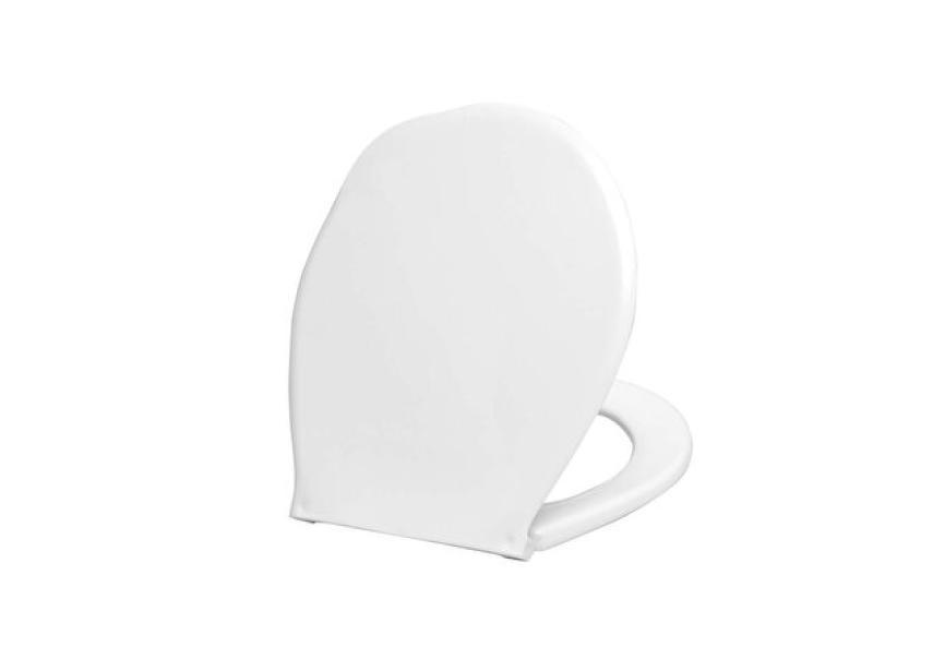 MSV Sedile WC Polipropilene Design Brest Tortora: Cerniere Plastiche, Facile Da Pulire, Misura Standard - 4