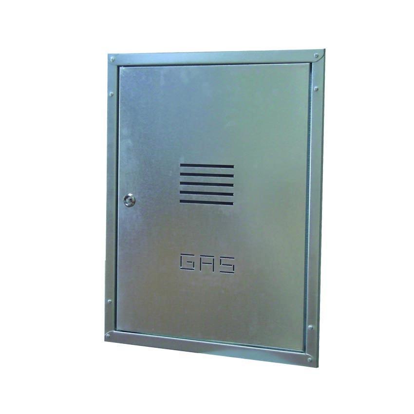 Eingebaute GAS-Zählertür 70x50cm mit verzinktem Blechrahmen Ferrari 040136/C