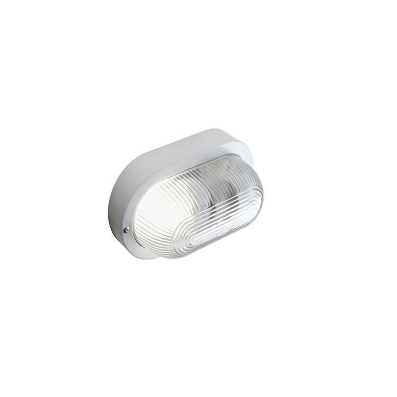 Lampada plafoniera ovale in resina bianca Echo Sovil 45/02