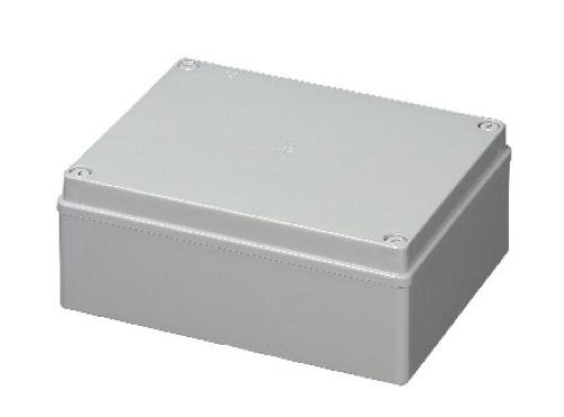 Cassetta Derivazione Stagna 240×190×90 mm IP56 Pareti Lisce ABS Grigia Elettrocanali EC410C7