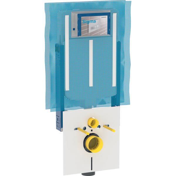 Combifix per vaso sospeso, 109 cm, con cassetta di risciacquo da incasso Sigma 8 cm Geberit 110.790.