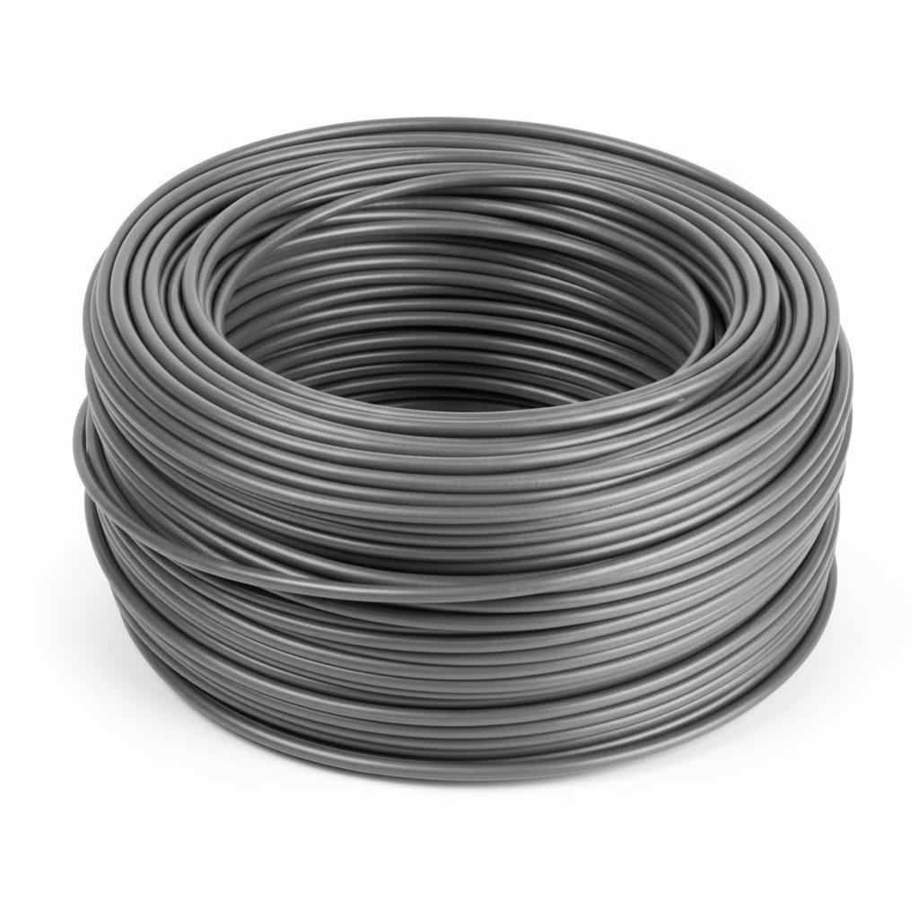 Câble électrique unipolaire FS17 1×2,5 mm² gris PVC 450/750 V 100 m PECSO 100-FS17 1X2 5G1