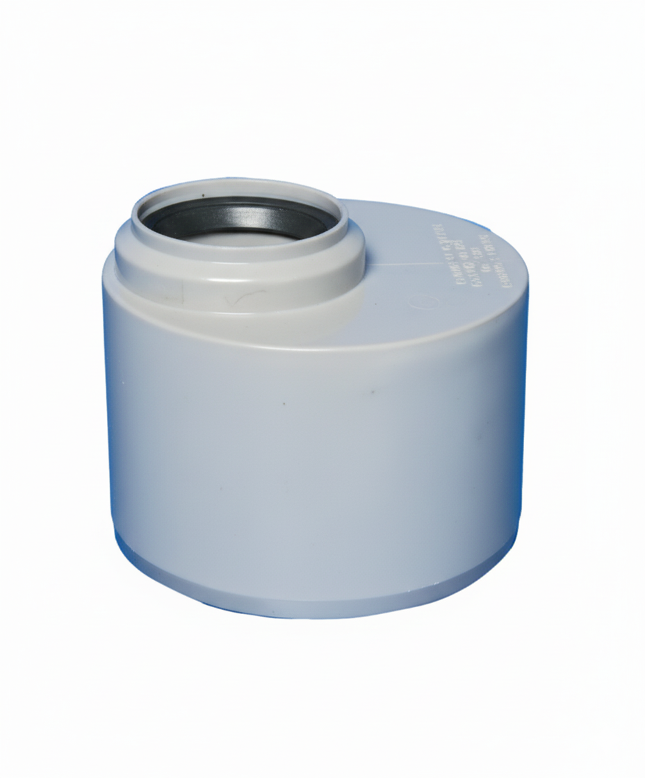 Bampi BROCO1112 raccord d’augmentation court 110/125 mm en polypropylène gris pour système d’évacuation BAMPLAST PP-TECH