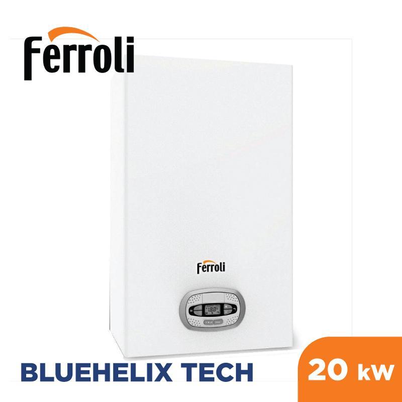 CALDAIA MURALE A CONDENSAZIONE FERROLI BLUEHELIX TECH RRT 24C, 20KW, 14 LT, FER 0T3B2BWA