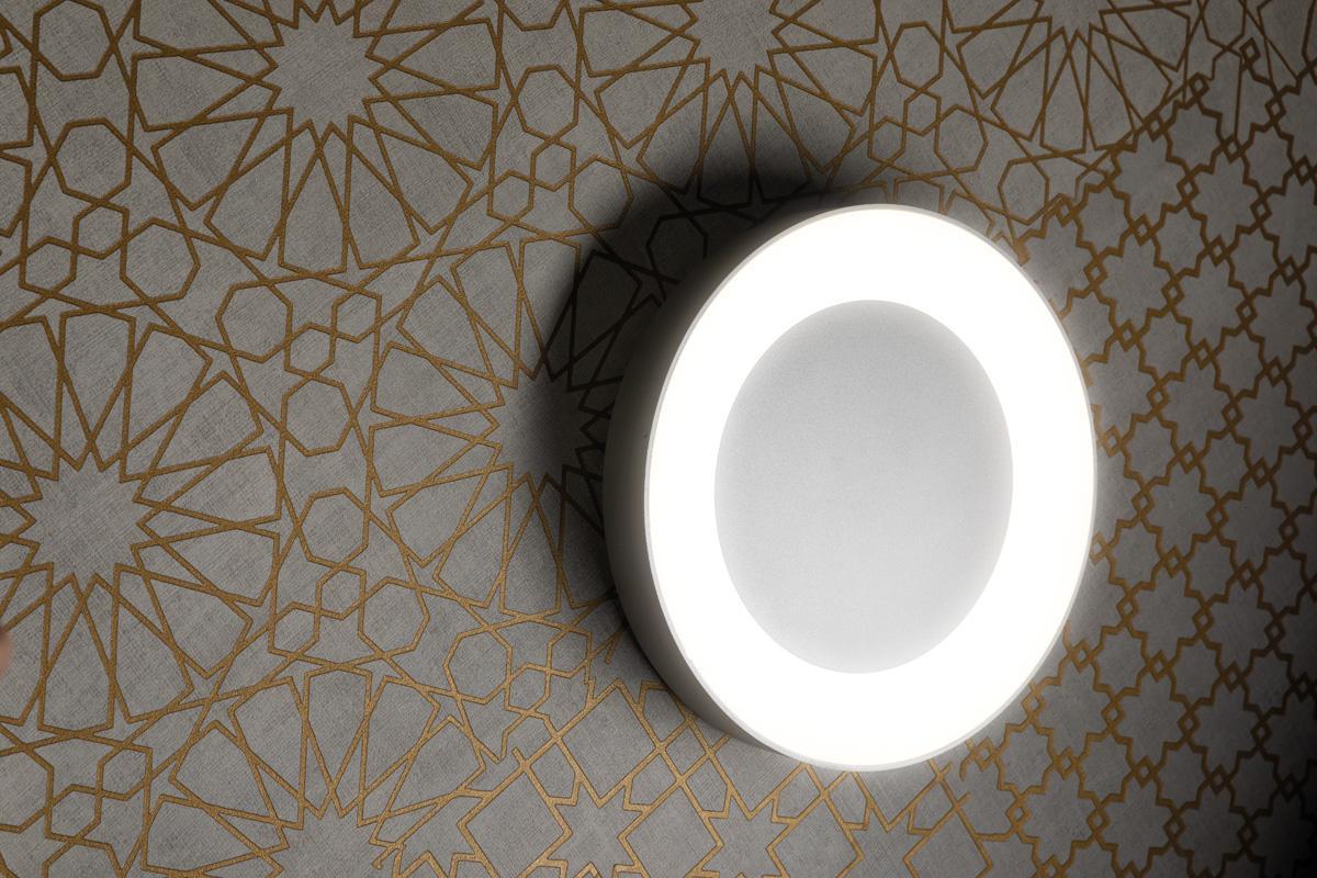 Lampada applique LED LOMBARDO ROSS 330, 25W, 3000 lumen, colore luce bianca naturale 4000K, colore decorazione bianco