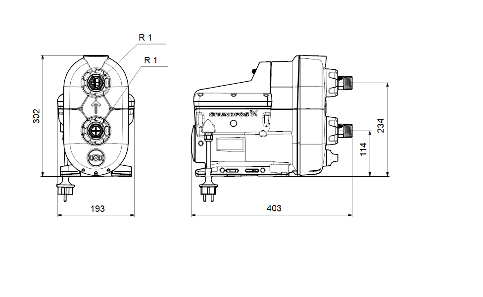 Groupe de surpression SCALA2 3-45 200-240V 50 60HZ Grundfos 93013252 Groupe de surpression SCALA2 3-45 200-240V 50 60HZ Grundfos 93013252