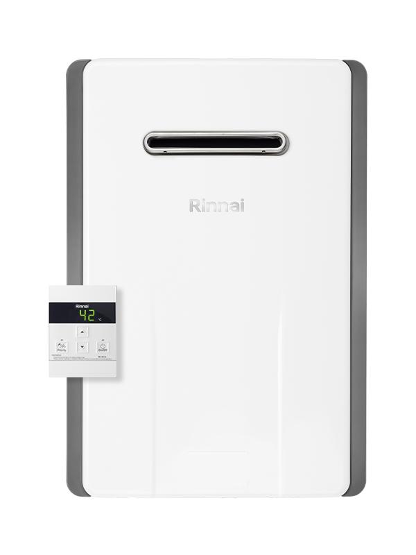 SCALDABAGNO A GAS GPL DA ESTERNO RINNAI ONE 11E, 21KW, 11 LT, RNN REU-A1111W-E-LPG