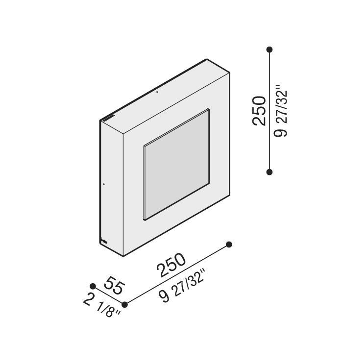LAMPADA APPLIQUE LED LOMBARDO ART 250 MASK, 17W, 2040 LUMEN, COLORE LUCE BIANCA NATURALE 4000K, COLORE DECORAZIONE BIANCO. LOM LL116101N