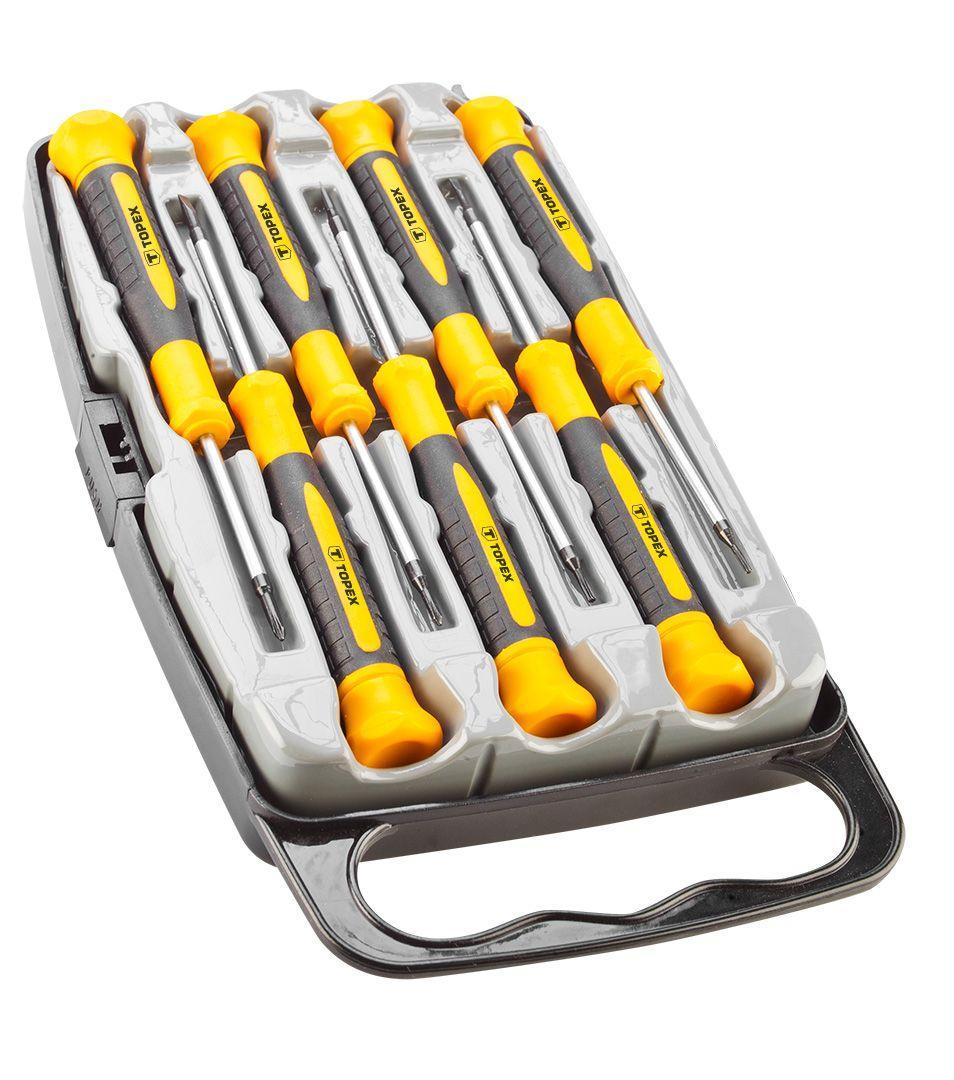 Set giraviti di precisione 7 cacciaviti assortiti TOPEX 39D558