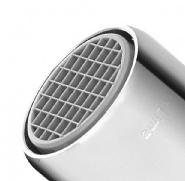 Rompigetto Aeroflux per rubinetto, IDROBRIC, in ottone cromato, filettatura 22/24 F, con limitatore di acqua