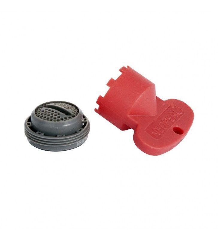 Rompigetto aeroflux a incasso per rubinetti, IDROBRIC, m 24 x 1, con coin slot e chiave smontaggio, IDB BLIROM0099CS