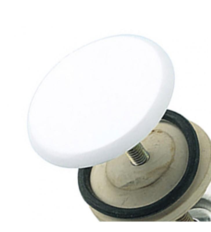 Tappo copriforo per lavabo o lavello IDROBRIC, bianco, diametro 50 mm