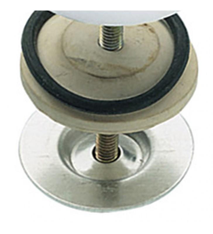 Tappo copriforo per lavabo o lavello IDROBRIC, bianco, diametro 50 mm