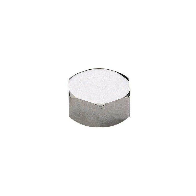 Calotta IDROBRIC tappo esagonale a vite, femmina, 3/8 pollice, in ottone cromato
