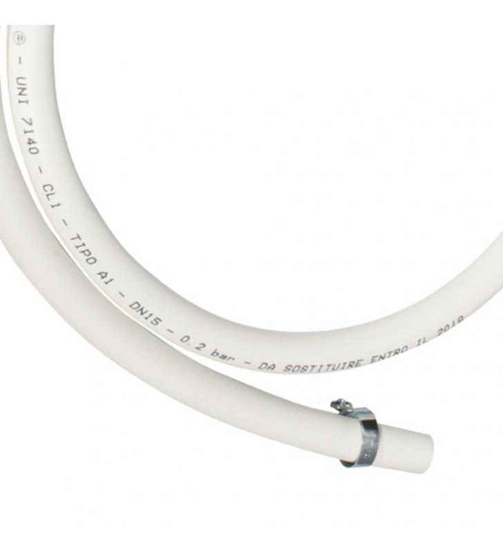 Tubo per gas metano IDROBRIC, 150 cm, diametro 13 mm, con fascette
