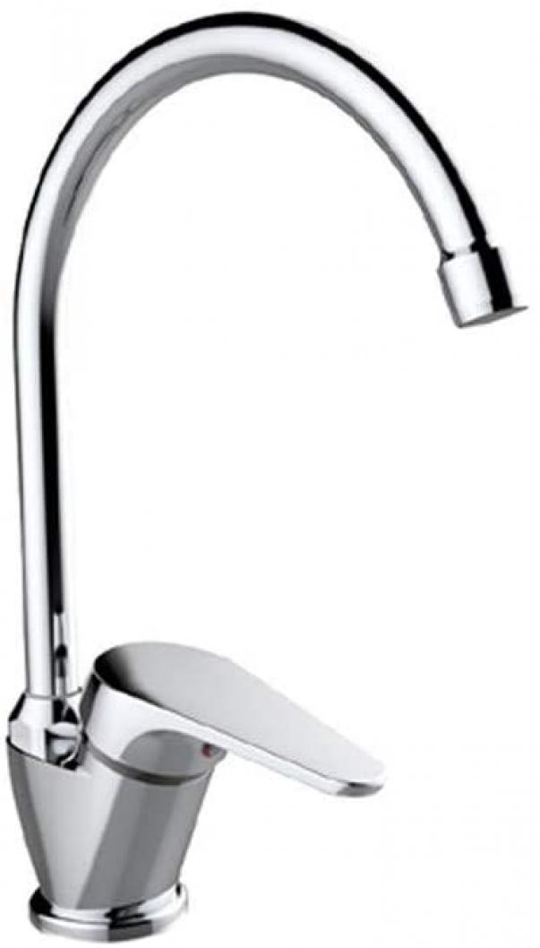 Rubinetto miscelatore lavello IDROBRIC SERIE MIA, a bocca alta, cromato