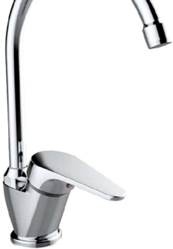 Rubinetto miscelatore lavello IDROBRIC SERIE MIA, a bocca alta, cromato