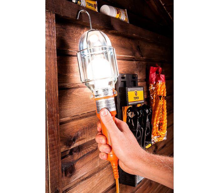 Lampada da lavoro portatile TOPEX uso officina, garage, cantiere, 230 V, 60 W