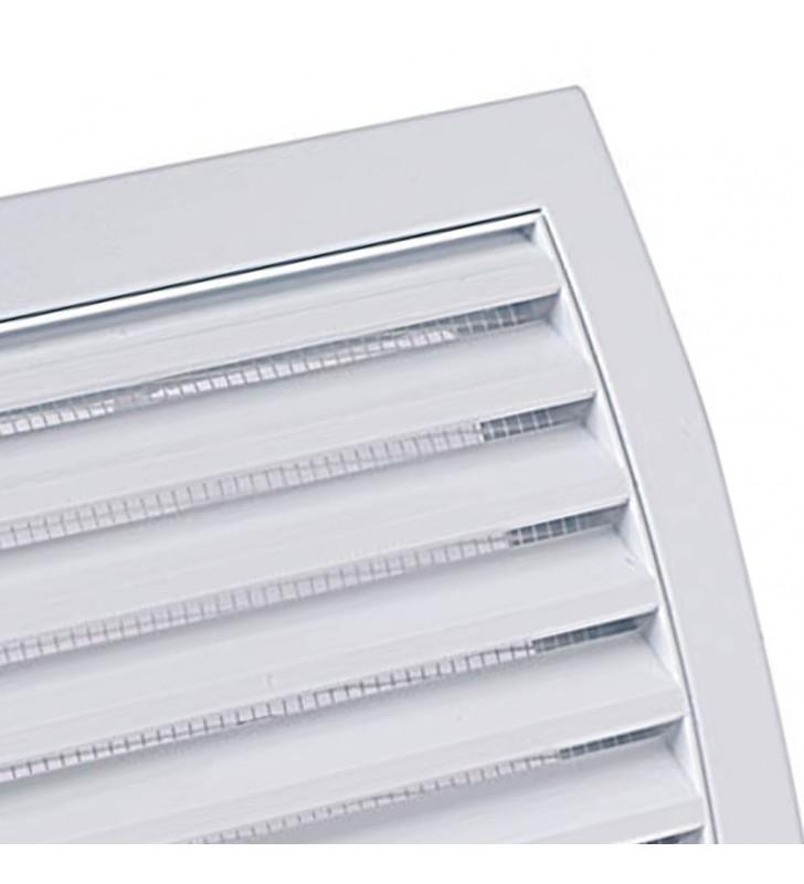 Griglia di aerazione quadrata IDROBRIC in plastica, 150 x 150 mm, con viti di fissaggio