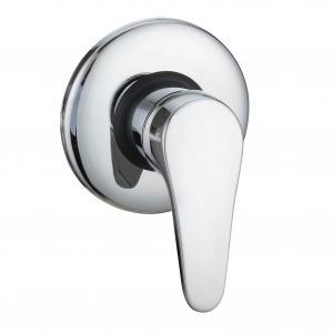 Rubinetto miscelatore da incasso per doccia idrobric serie mia, cromato, diametro 40 mm, idb scarub0773cr