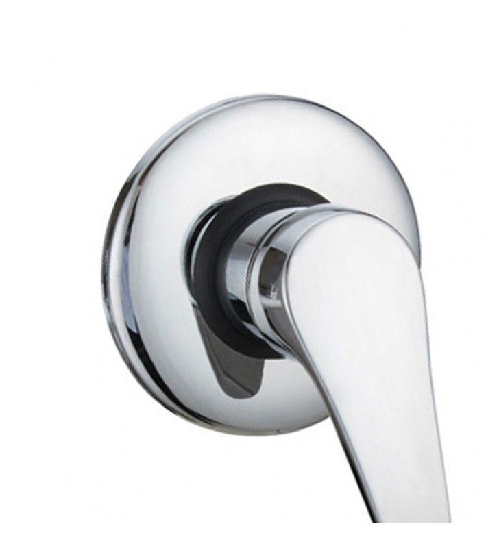 Rubinetto miscelatore da incasso per doccia IDROBRIC SERIE MIA, cromato, diametro 40 mm