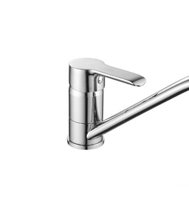 Rubinetto miscelatore IDROBRIC con bocca girevole per lavello o lavabo monoforo