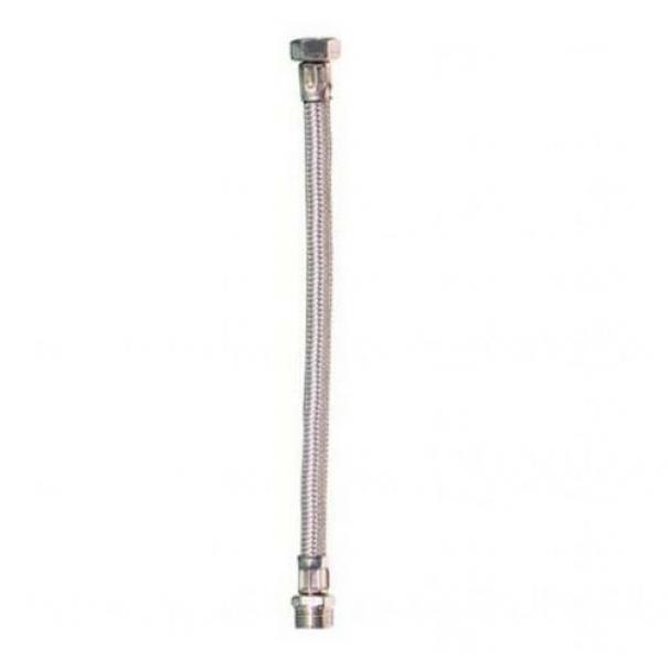Attacchino flessibile IDROBRIC in acciaio inox per mix cm 40, 3/8F M8x1