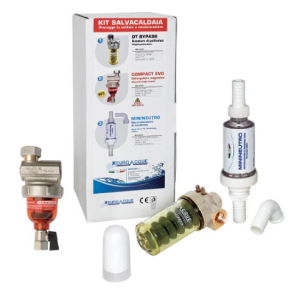 Kit salvacaldaia con defangatore, neutralizzatore e dosatore Euroacque KITSALV1