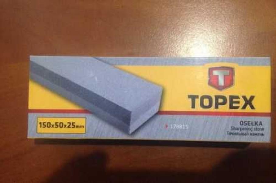 Cote, pietra per affilare coltelli e lame doppia grana TOPEX 150x50x25mm