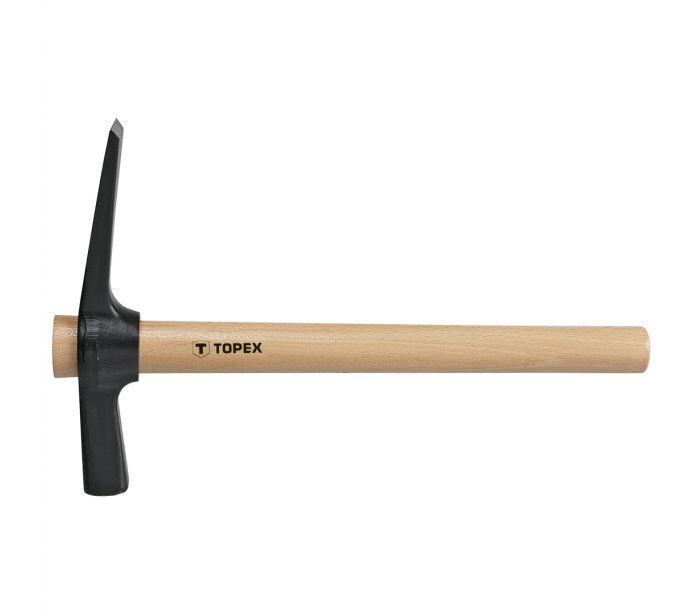 Martello da muratore TOPEX 700 g, manico in legno.