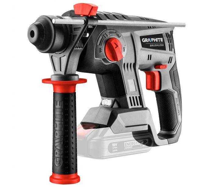 Trapano martello tassellatore perforatore a batteria (non inclusa) GRAPHITE Energy+ , 18V