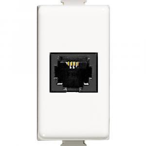 Presa telefonica a muro connettore rj11 a morsetto,  matix am5982