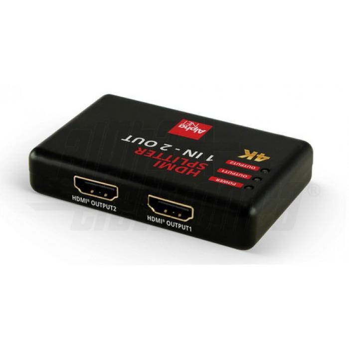 Splitter uscita HDMI 1X2 distributore di segnale ALPHA ELETTRONICA CT302/6-1