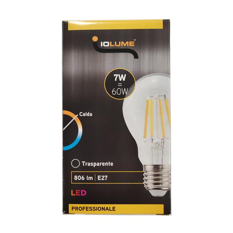 Lampadina a LED E27 IOLUME 7W, 3000K, 806 lm, luce calda