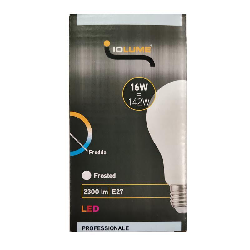 Lampadina a LED E27 IOLUME 16W, 6500K, 2300 lm, luce fredda