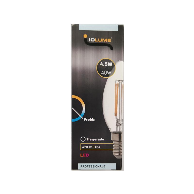 Lampadina a LED E14 IOLUME 4,5 W, 6500K, 470 lm, luce fredda