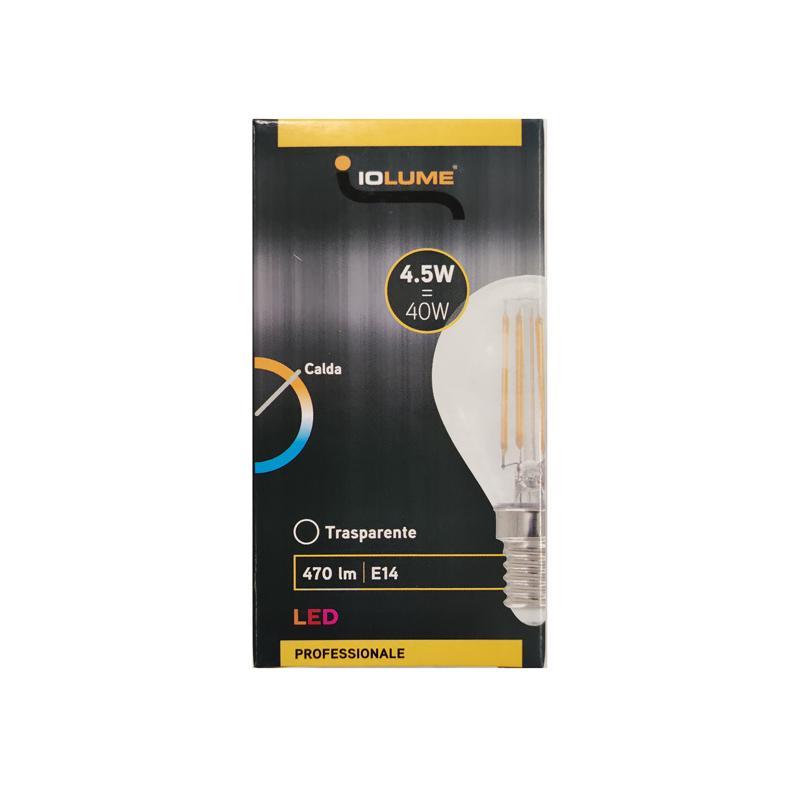 Lampadina a LED E14 IOLUME 4,5 W, 3000K, 470 lm, luce calda