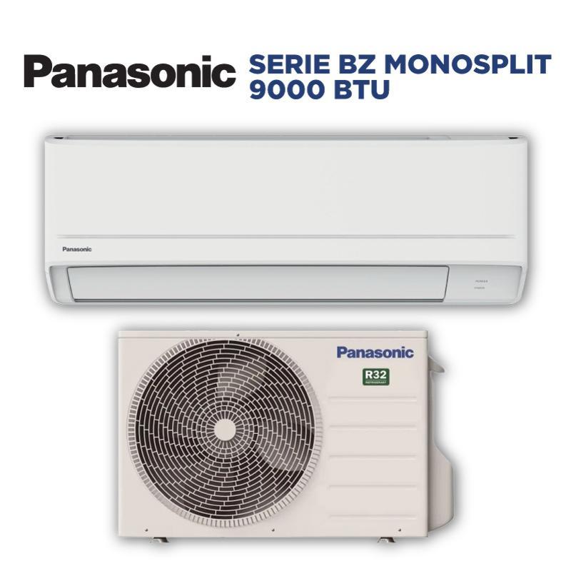 KIT CONDIZIONATORE MONOSPLIT PANASONIC SERIE BZ, UNITu00c0 ESTERNA + UNITu00c0 INTERNA, 9000 BTU, CU-BZ25ZKE + CS-BZ25ZKE.
