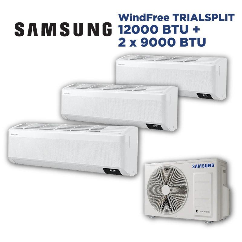 Condizionatore Samsung Windfree Avant S2 12000+9000+9000 BTU trial split Wi-Fi A+++ AJ052TXJ3KG/EU + AR70F12C1AWNEU + AR70F09C1AWNEU + AR70F09C1AWNEU