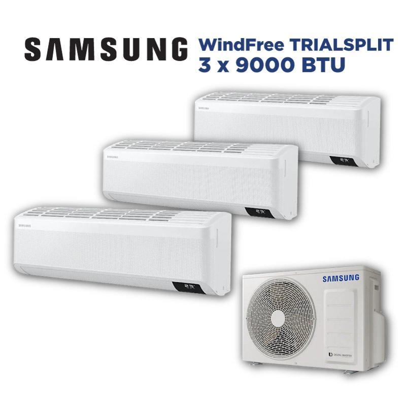 Condizionatore Samsung Windfree Avant S2 9000+9000+9000 BTU trial split Wi-Fi A+++ AJ052TXJ3KG/EU + AR70F09C1AWNEU + AR70F09C1AWNEU + AR70F09C1AWNEU