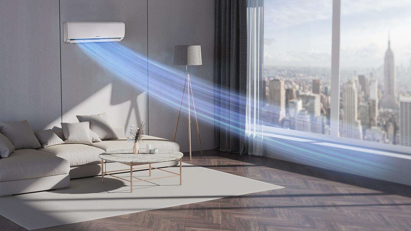 Kit condizionatore Samsung serie AR35, 18000 BTU, monosplit, unitu00e0 interna + unitu00e0 esterna, AR40H18C1AMNEU + AR40H18C1AMXEU