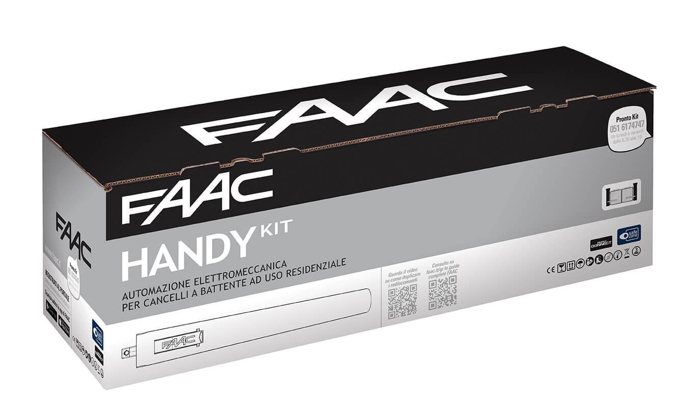 Kit automazione motore cancello a battente FAAC HANDY KIT 24V SAFE
