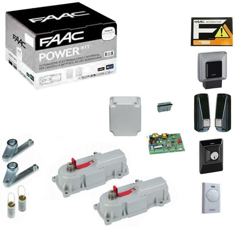Kit automazione interrata motore cancello a battente FAAC POWER KIT 230V GREEN