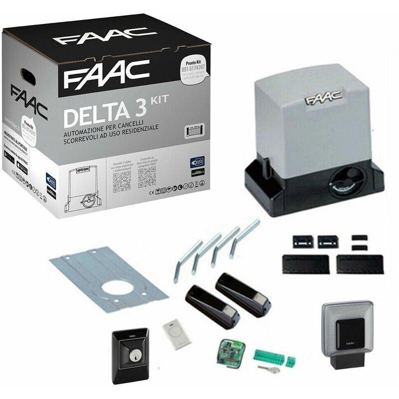 Automazione motore cancello scorrevole FAAC DELTA 3 KIT 230V SAFE