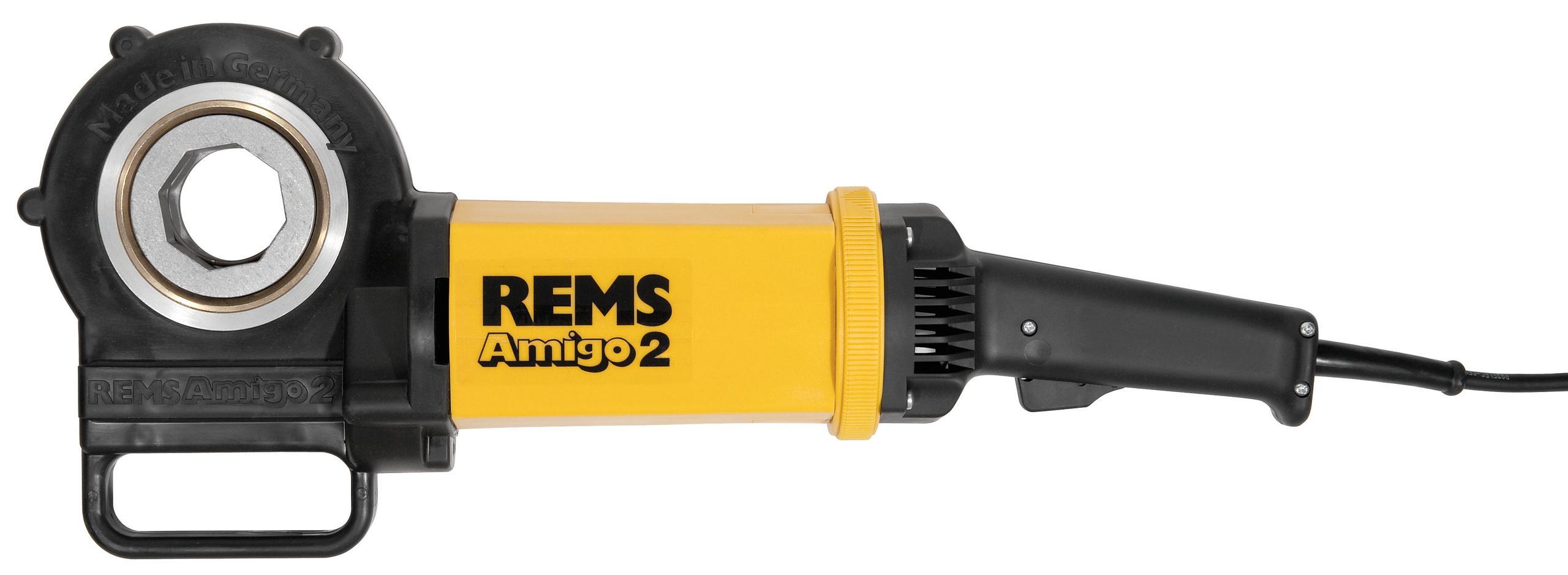 Filiera elettrica con bussole a ricambio rapido REMS 540020 R220 Amigo 2 Set R 1/2 - 2