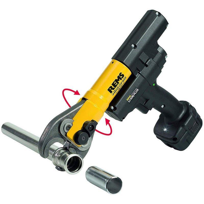 Mini Pressatrice radiale a batteria con kit ganasce Mini-Press 14 V ACC Rems 578X04 R220