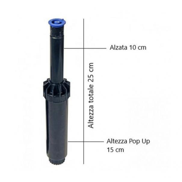 Irrigatore statico con testina premontata RAIN S020 PRO, 10cm, 10A