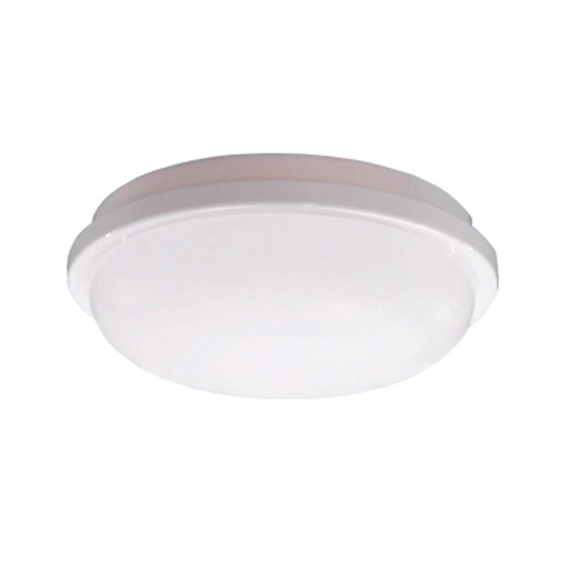 Plafoniera applique a parete o soffitto con lampada LED inclusa MARECO BELLATRIX, 20W, Colore luce bianca calda 3000K, colore decorazione bianco.