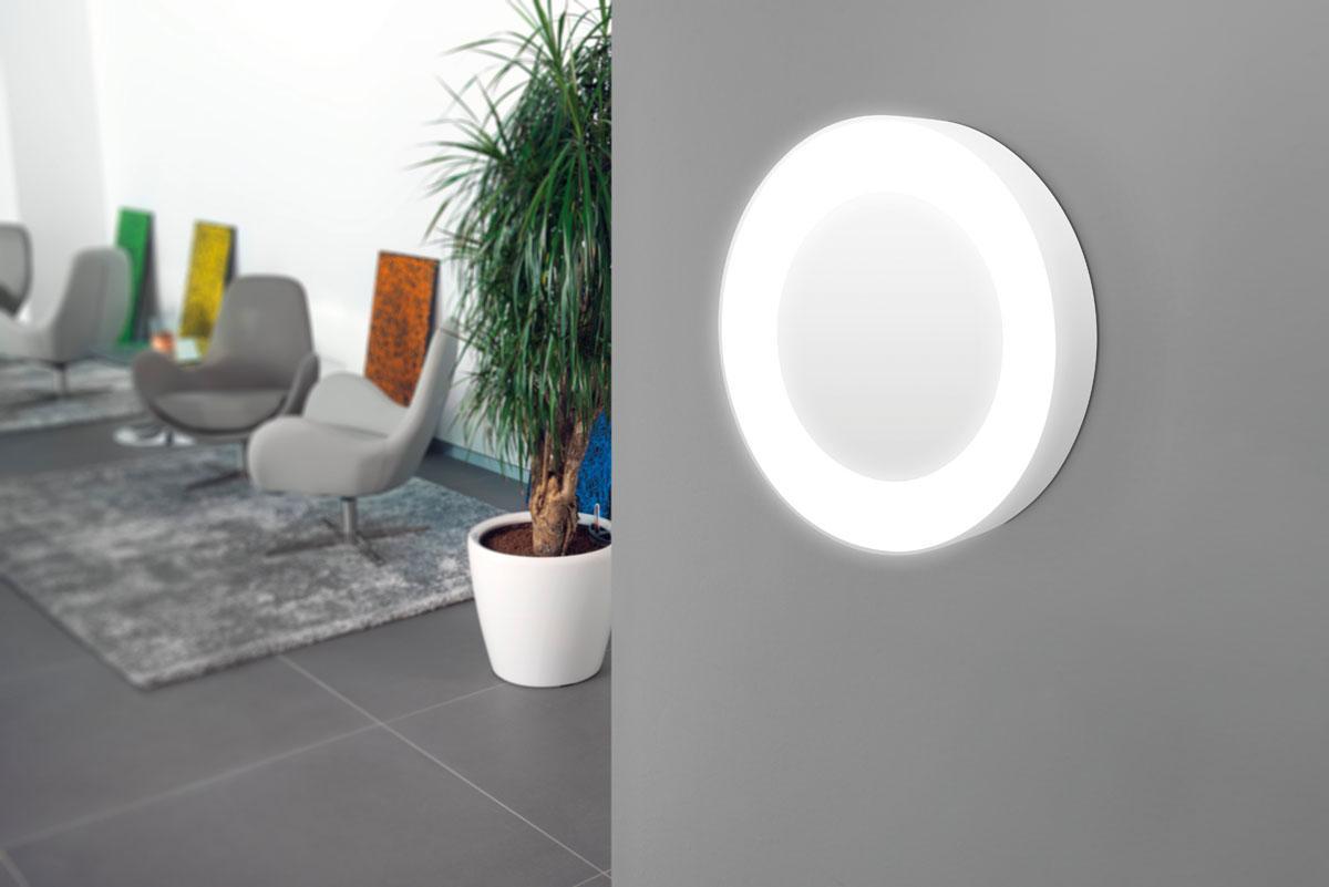 Lampada applique LED LOMBARDO ROSS 330, 25W, 3000 lumen, colore luce bianca naturale 4000K, colore decorazione bianco